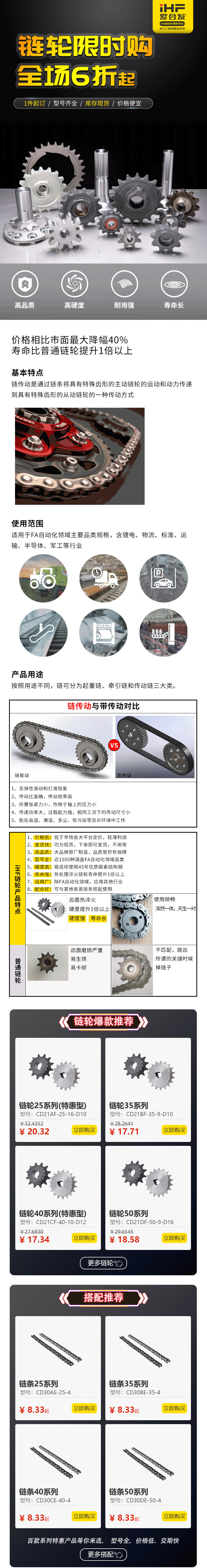 特惠現(xiàn)貨：愛合發(fā)鏈輪鏈條省錢耐用！