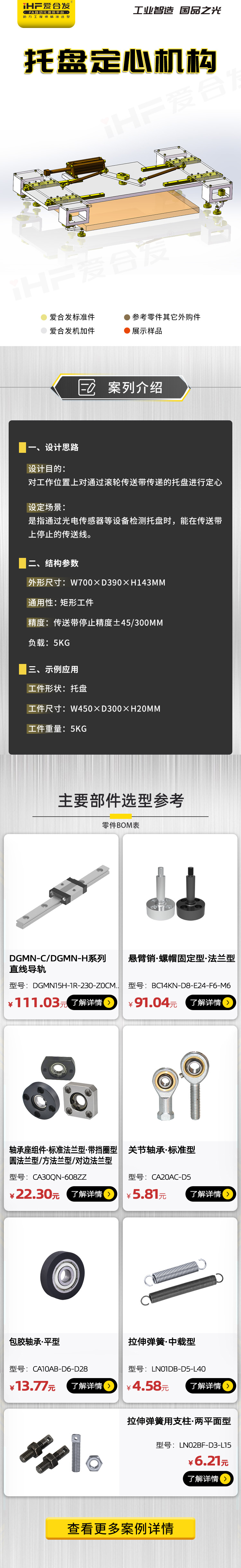 愛(ài)合發(fā)：案例介紹——托盤定心機(jī)構(gòu)！